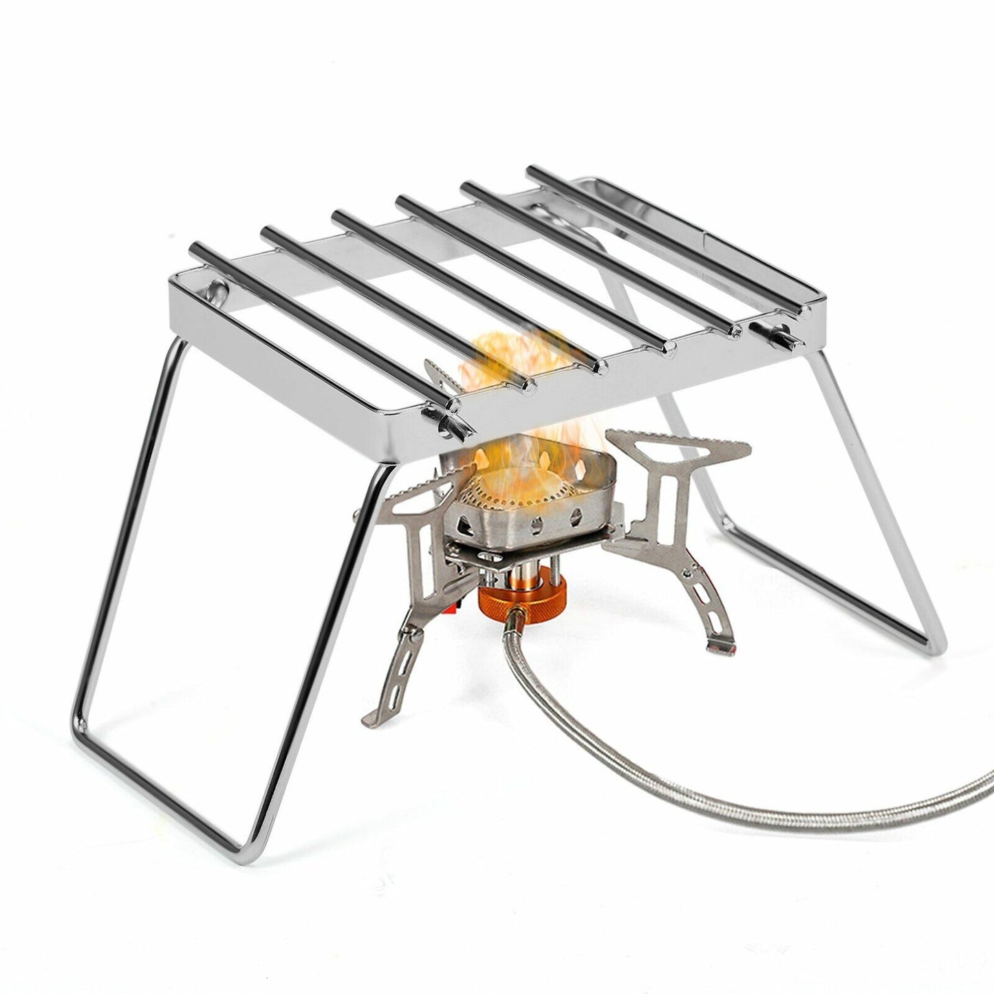 1pc Stainless Steel Burner Stove Stand Camping Folding Bracket Holder Grill Part