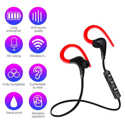 Ear Hook Headphone Wireless Bluetooth 5.0 Headphones Noise Canceling Earbuds
