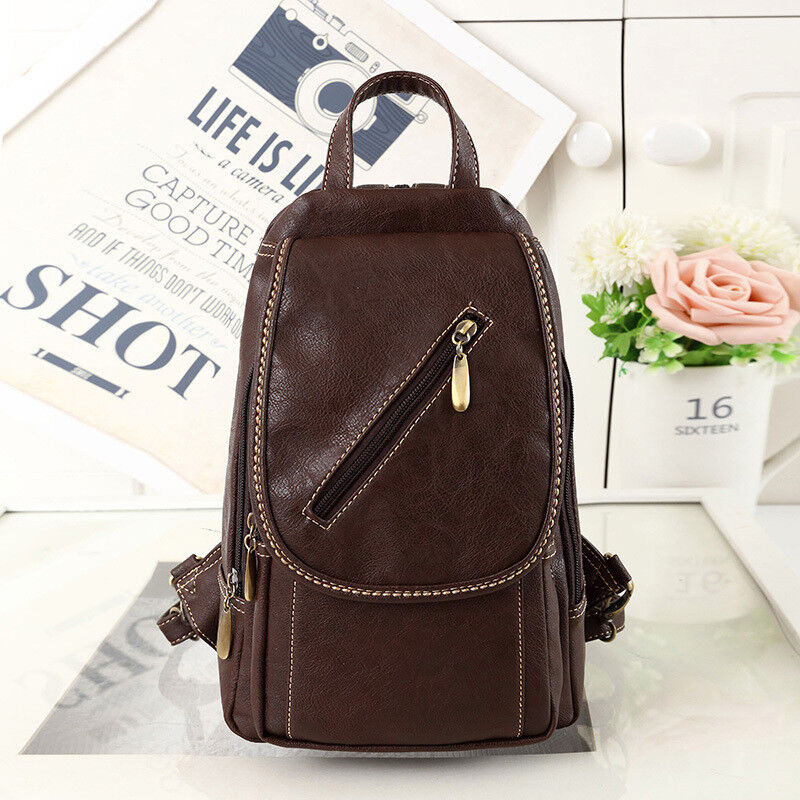 Convertible Faux Leather Small Mini Backpack Rucksack Sling bag Purse Cute Bag