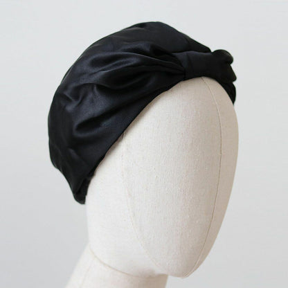 Women's Hats Soft Pure Silk Night Sleep Caps Bonnet Silk Head Cover Wide Elastic