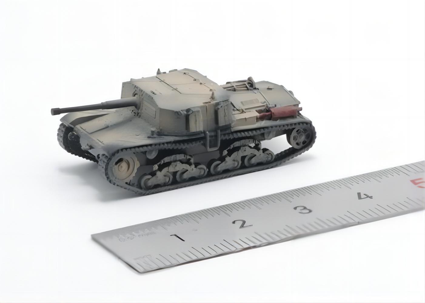1/144 Dachshund Tank A075/A076 Jagdpanther Camouflage/Desert Color Model