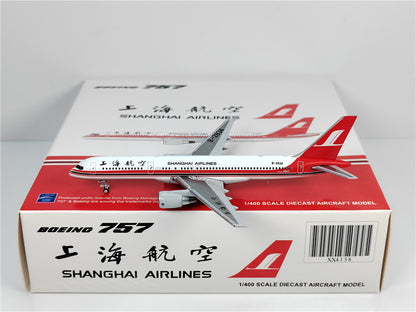 1:400 JC Wings SHANGHAI AIRLINES BOEING B757-200 Airplane Diecast Aircraft Model