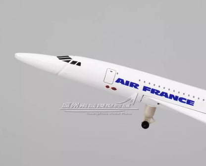20CM AIR FRANCE Concorde Commercial Plane Airplane Diecast Metal Aircraft Model
