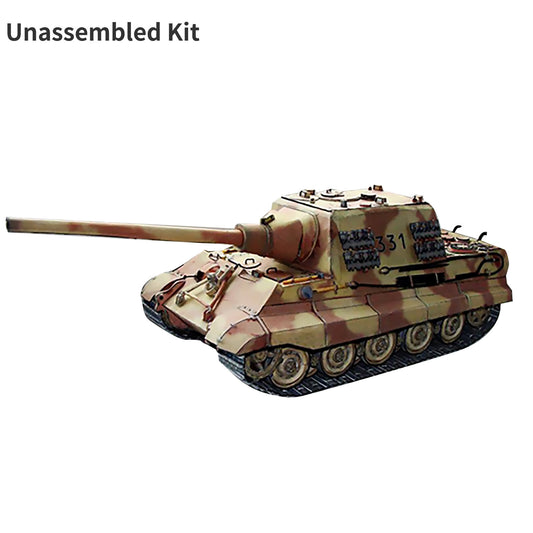 1:25 WWII Jagdtiger Heavy Tank Destroyer 3D Paper Model Ornaments Unassembled