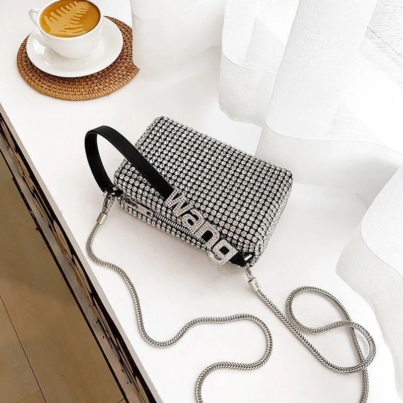Shoulder Bags Handbag Crossbody Purse Shining Diamond 19*11*7 CM /17*10*7 CM 1PC