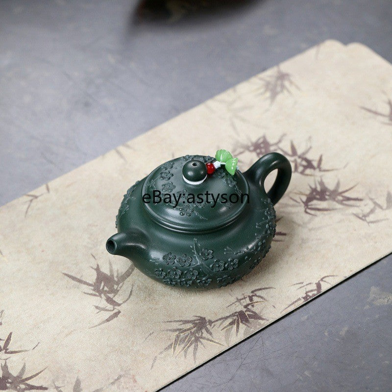 Handmade Tea Pot Marked Chinese Real Yixing Zisha Purple Clay Master Pot 180ml