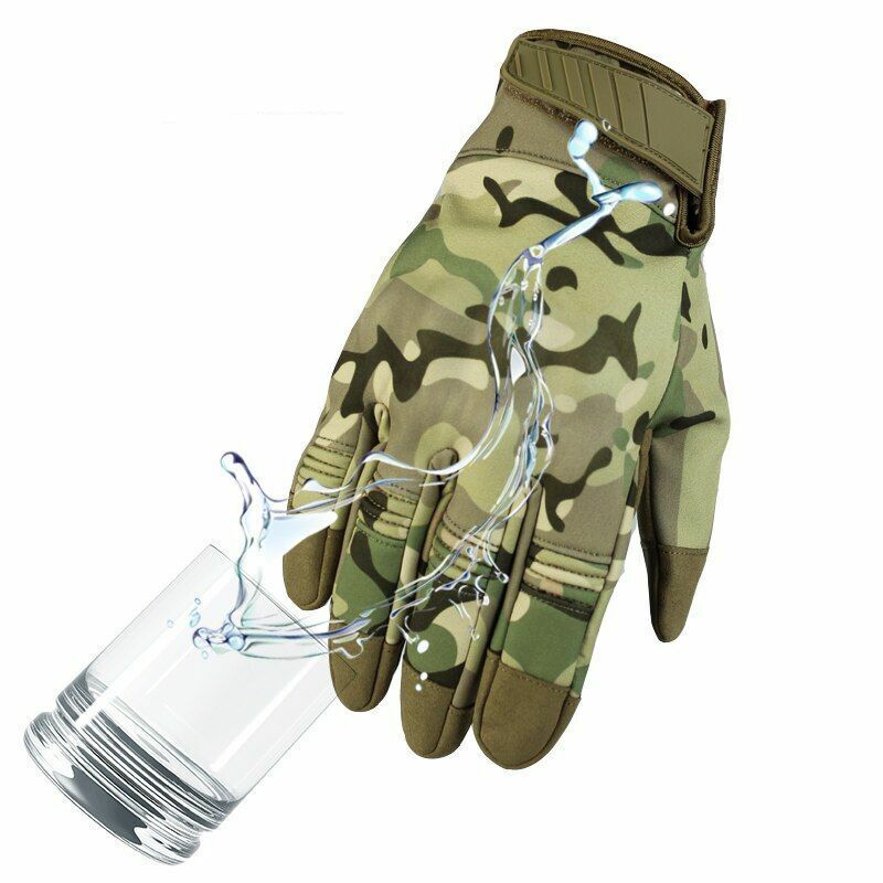 Waterproof Tactical Gloves Outdoor Sports Combat Anti-Slip Shell Tactical Hiking