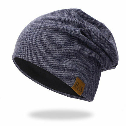 Beanie Cap Thermal Elastic Knitted Cotton Warm Hat Autumn Spring Outdoor Sports
