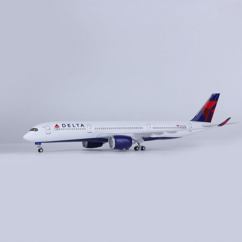 1/142 47cm DELTA Airlines A350 Passenger Plane Model Airplane Toy W/Sound Light