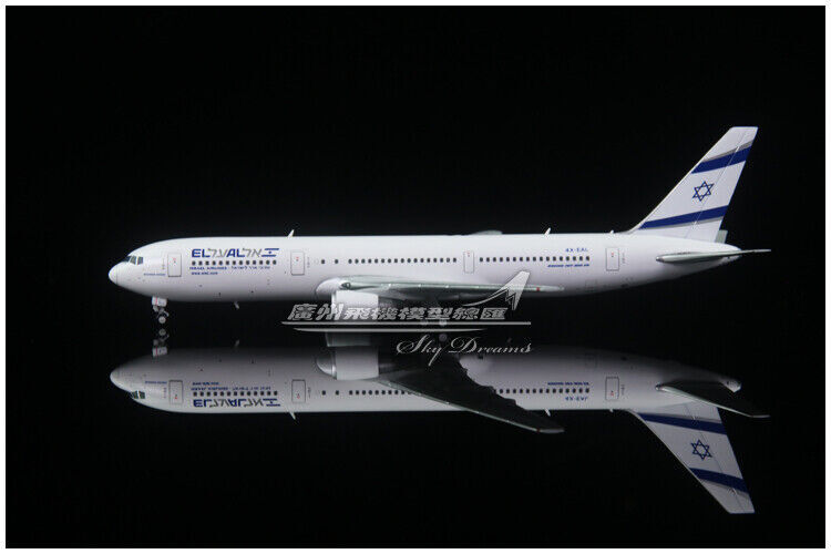 1:400 JC WINGS ISRAEL AIRLINES BOEING 767-300ER Passenger Airplane Diecast Model