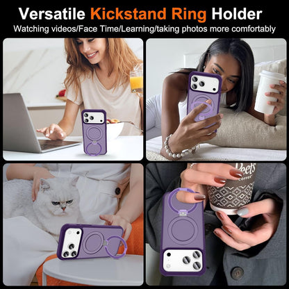 Magnetic Compatible with Iphone 17 Pro Max Case with Stand [Military Grade Drop