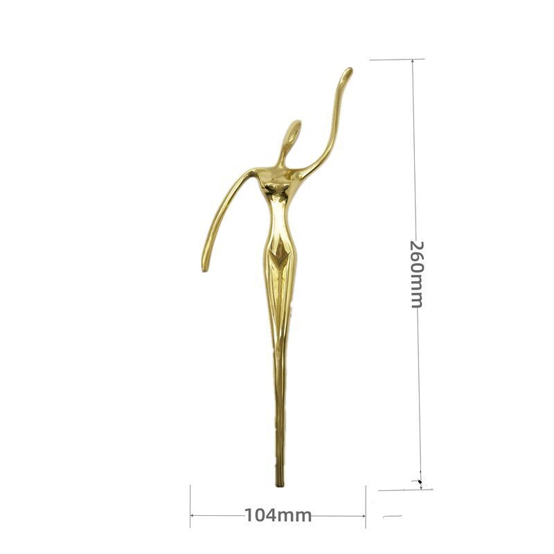 Drawer Handles Creative Ballet Dancer Brass Thinker Shape Wardrobe Cabinet Pulls