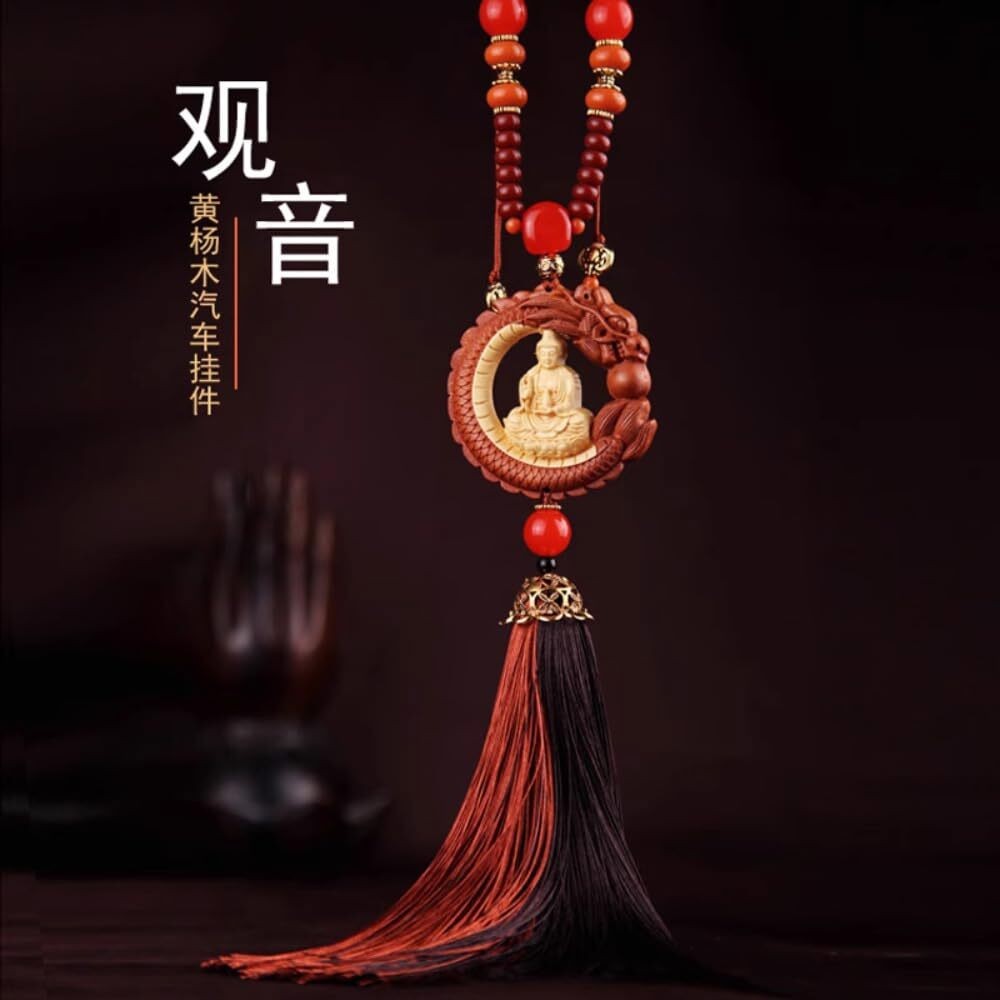 Car Pendant Interior Decoration Guanyin Car Mounted Buddha Statue Decoration