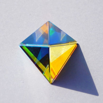 Prism Glass Cube Hexahedral Optical Color Clear Prisma Photography Decor 18-20mm