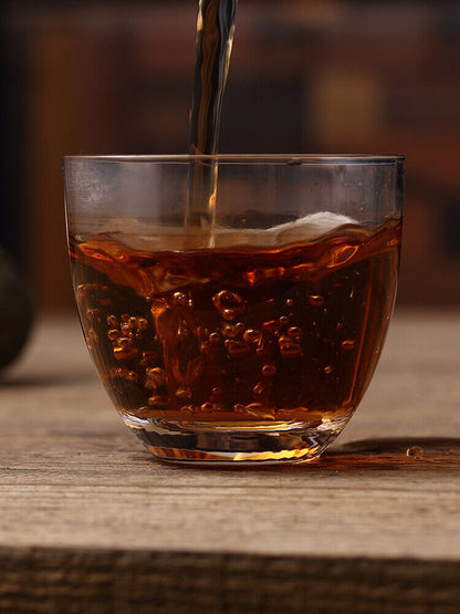 China Peel ChenPi Citrus favoured Little Green Mandarin Orange Pu'er Tea cake