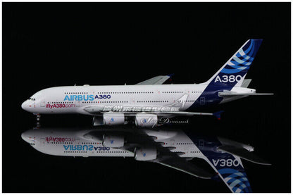 1:400 JC Wings AIRBUS A380 Own the sky Passenger Airplane Diecast Aircraft Model
