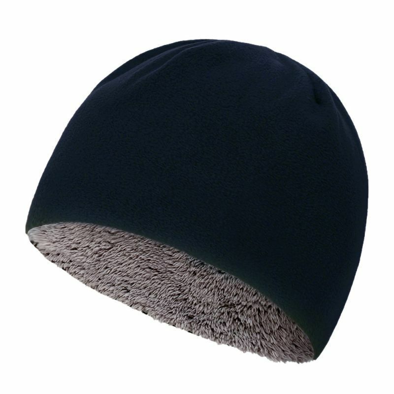 Fleece Hat Winter Warm Velvet Thick Hooded Cap Windproof Cycling Sports Running