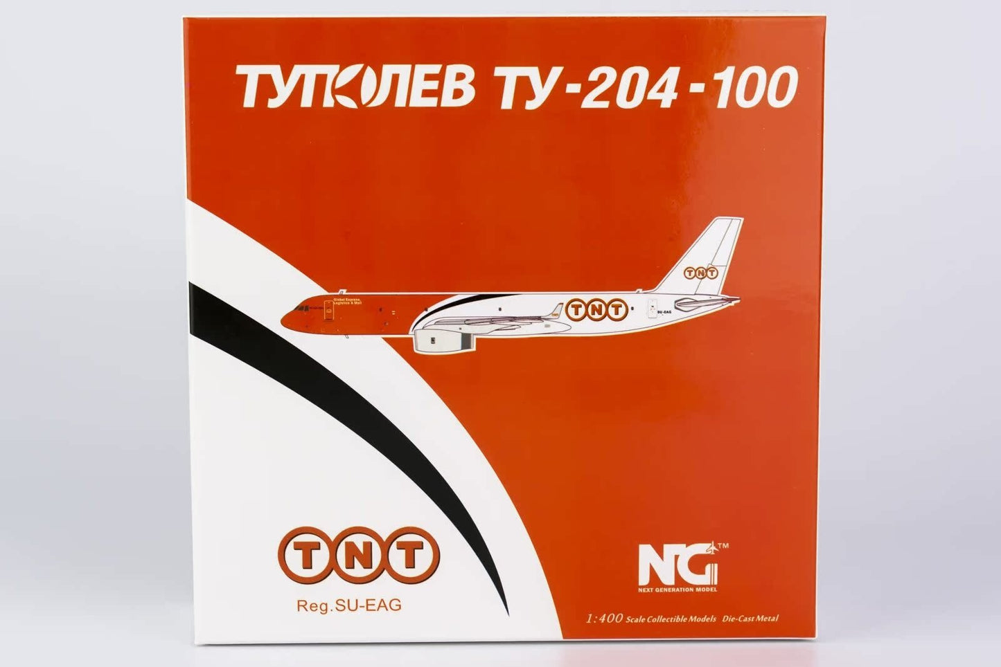 1:400 NGmodels TNT Tupolev TU-204-120S Passenger Airplane Diecast Model
