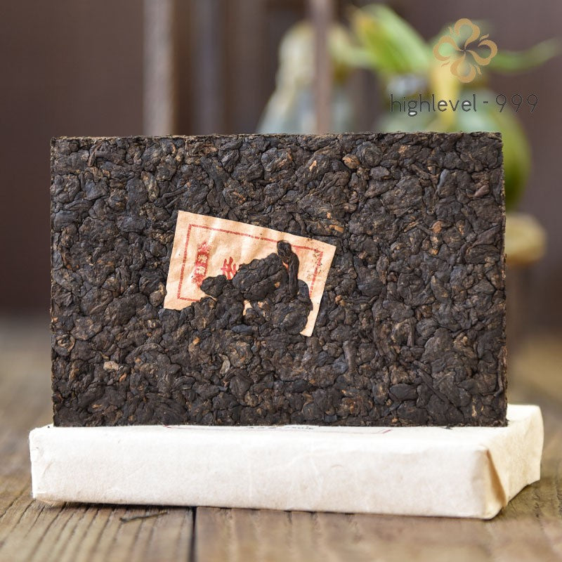 250g Ripe Pu'er Tea Brick Yunnan Menghai 2017 Ancient Tree Aged Tea Leaf Tea