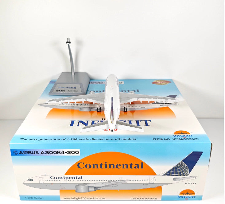 1:200 InFlight Continental A300B4-200 N14977 Airplane Diecast Plane Model