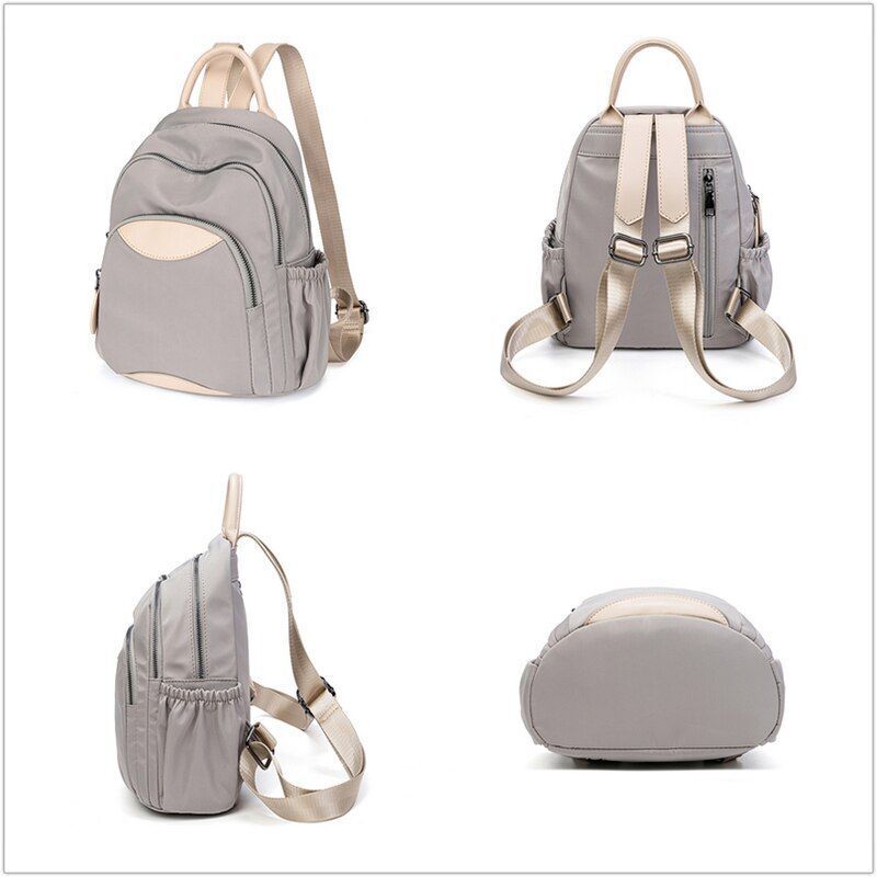 Waterproof Backpack Leisure Traveling Bags Small 1PC Leather Makeup Purse Oxford