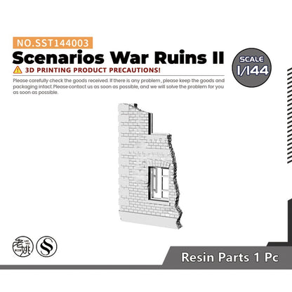 SSMODEL SST144003 1/144 Military Model Scenarios War Ruins II