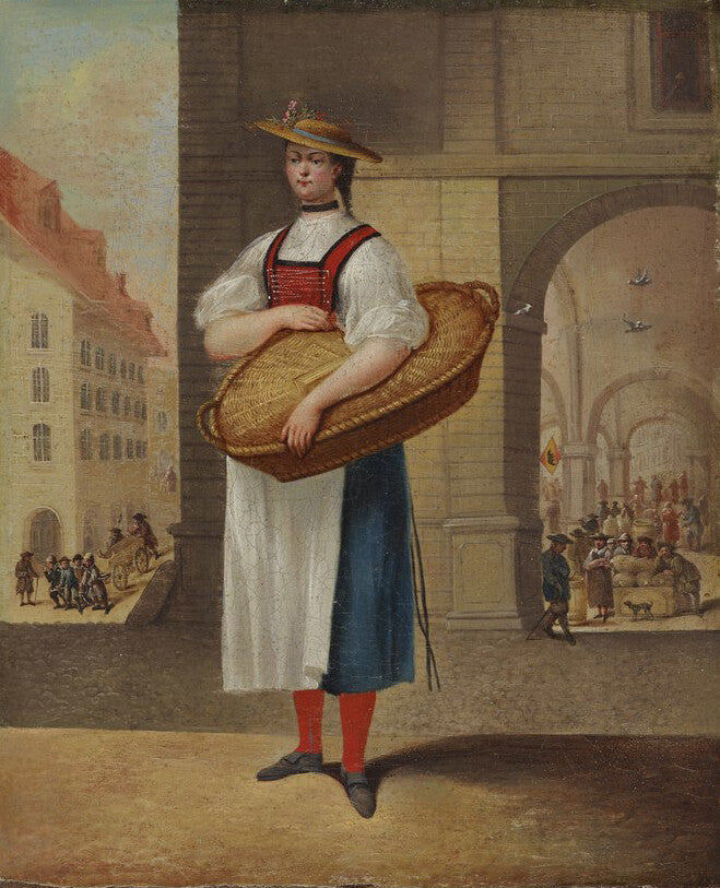 high quality oil painting handpainted on canvas "a woman in the market"