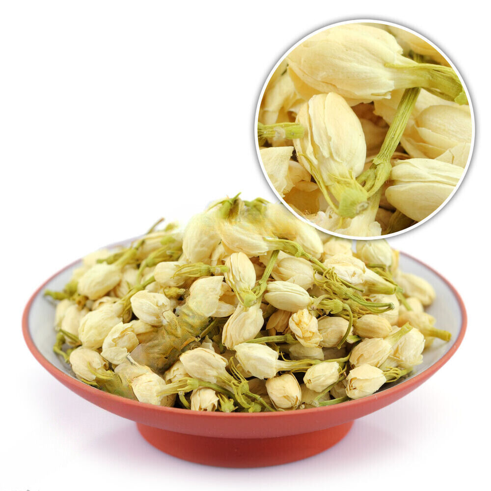 HELLOYOUNG 100g/3.52oz Jasmine Flower Floral Buds Herbal Tea Natural Fragrance