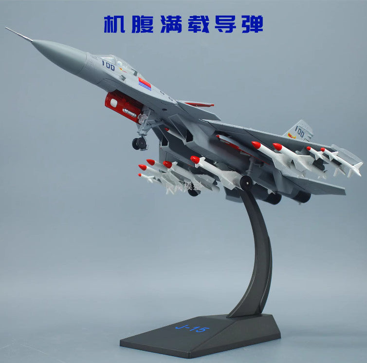 1:50 40CM J-15 Shipborne Carrier Based Fighter Plane Diecast Aircraft Model