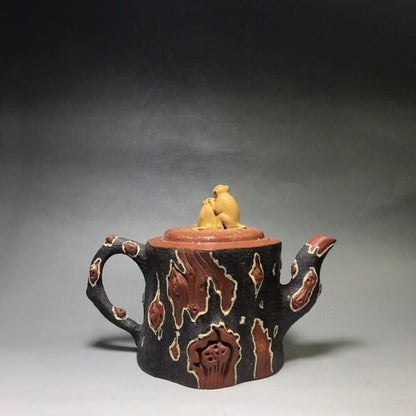 Chinese Yixing Zisha Clay Handmade Exquisite Teapot （五代封侯 底款：蒋蓉）