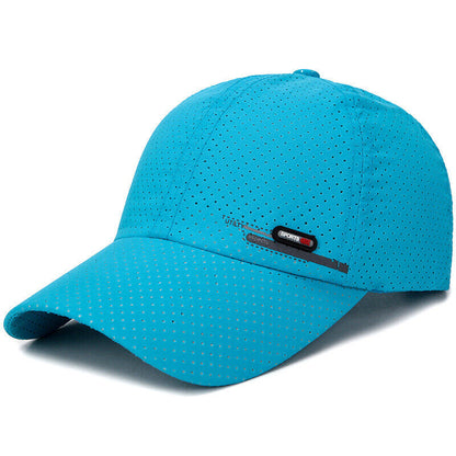 Unisex Baseball Cap Quick Drying Hats Snapback Sun Sport Breathable Casual Gift