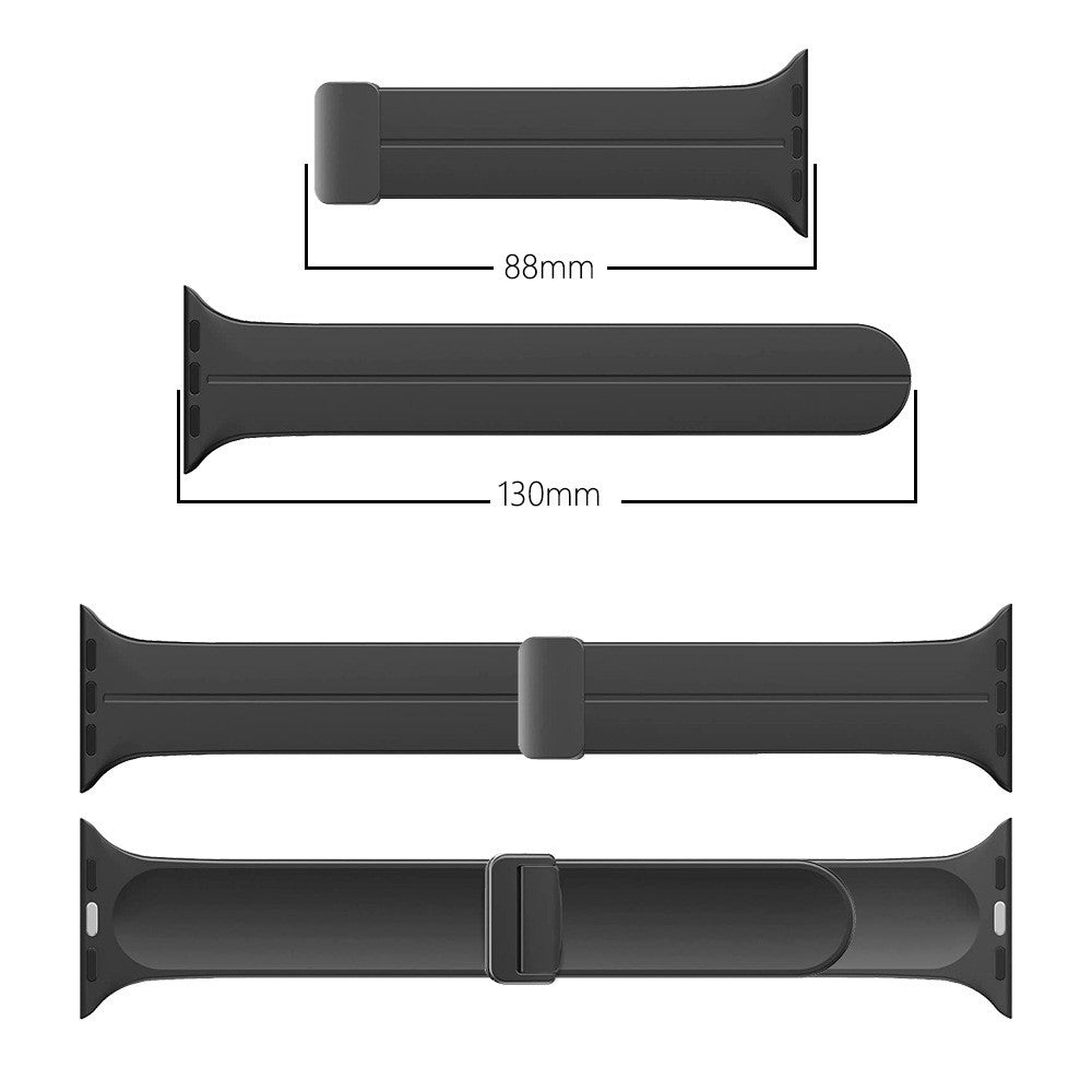 Suitable for Apple Watch 10 ultra2 silicone strap iWatch magnetic buckle strap
