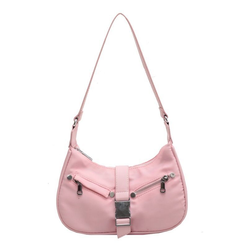 Nylon Cloth Shoulder Bag Net Red Messenger Purse Armpit Bag Small Square 24*8*16