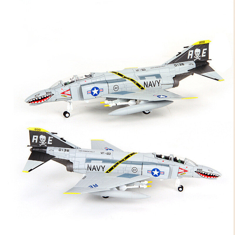 1/100 US F-4C Ghost Aircraft Alloy Fighter Airplne Model Military Collection c