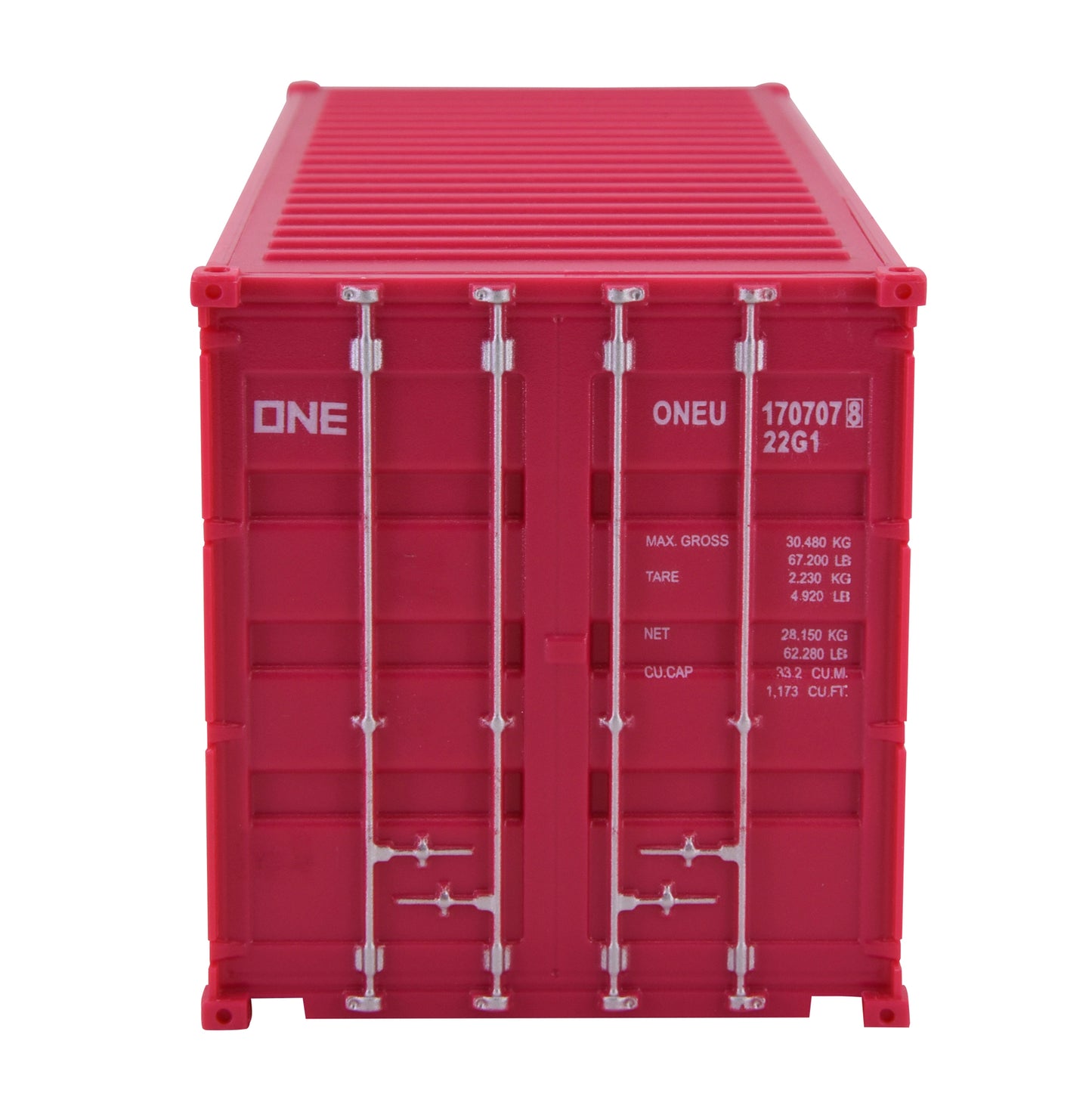 1:35 ONE Pink 20GP Shipping Container Model Plastic Office Home Decorate Toy
