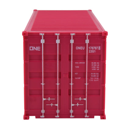 1:35 ONE Pink 20GP Shipping Container Model Plastic Office Home Decorate Toy