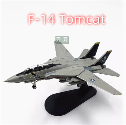 1/100 US F-14A Tomcat Fighter F14 Aircraft Model VF-84 Pirate Flag Squadron WLTK