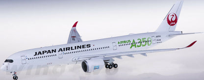 1:200 33CM JC Wings JAPAN AIRLINES AIRBUS A350-900 Plane Flap Down Diecast Model