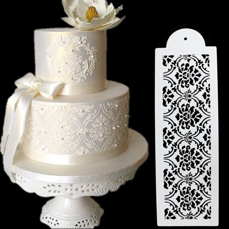 Cake Molds Hollow Plastic Flower Figure Stencil Fondant Spray Painting Templates