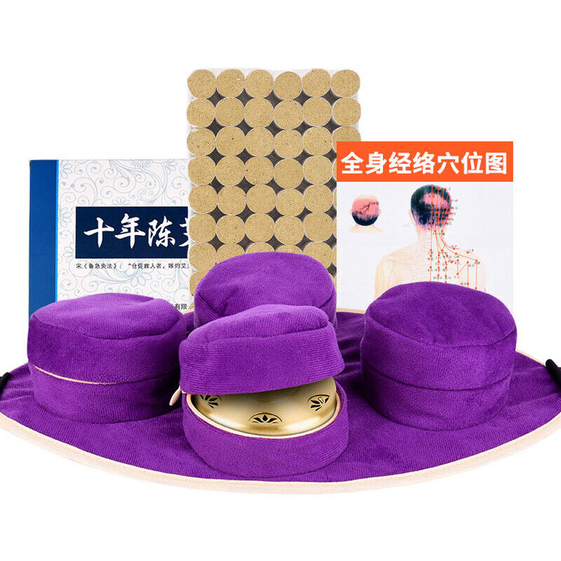 Moxibustion Box Portable Moxa Pot Smokeless Mugwort Pot Pure Copper Moxa Box艾灸艾条