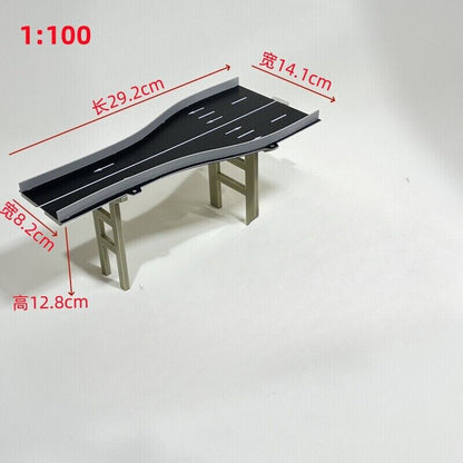 1/64 /150 Scale Diorama City Highway Street Road Bridge Model Scene Viaduct Toys