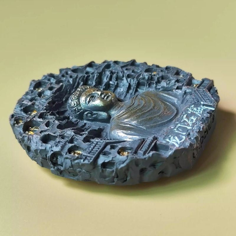 Longmen Grottoes Fridge Magnet 2.72in Handmade Travel Souvenir Buddha Magnet