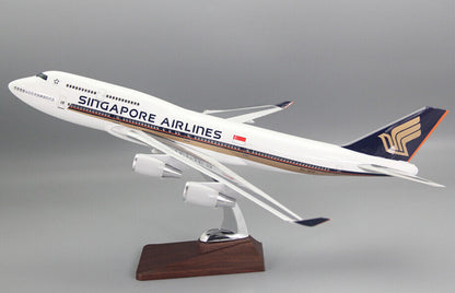 47CM 1:150 SINGAPORE AIRLINES BOEING 747-400 9V-SPO Passenger Plane Resin Model