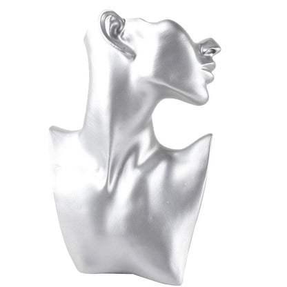 Jewelry Display Necklace Holders Resin Mannequin Organizer Bust Stands 20x7x32cm