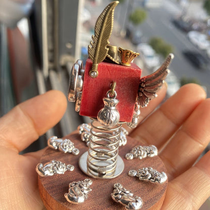 Pixiu Steampunk Robot Ornament Handmade Creative Car Desktop Gift Decor