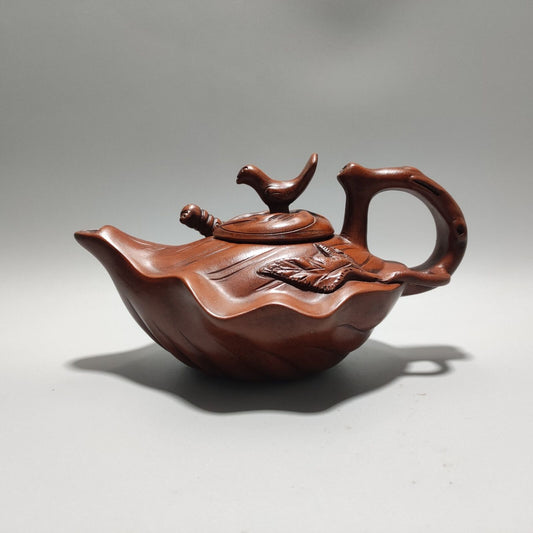 Chinese Yixing Purple Clay Teapot Tea Set Pot Zisha Ceramic Cute Decor Figurine