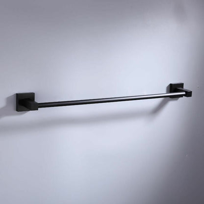 Towel Bars Bathroom Hanger 55CM Matte Black Double Space Aluminum Accessories