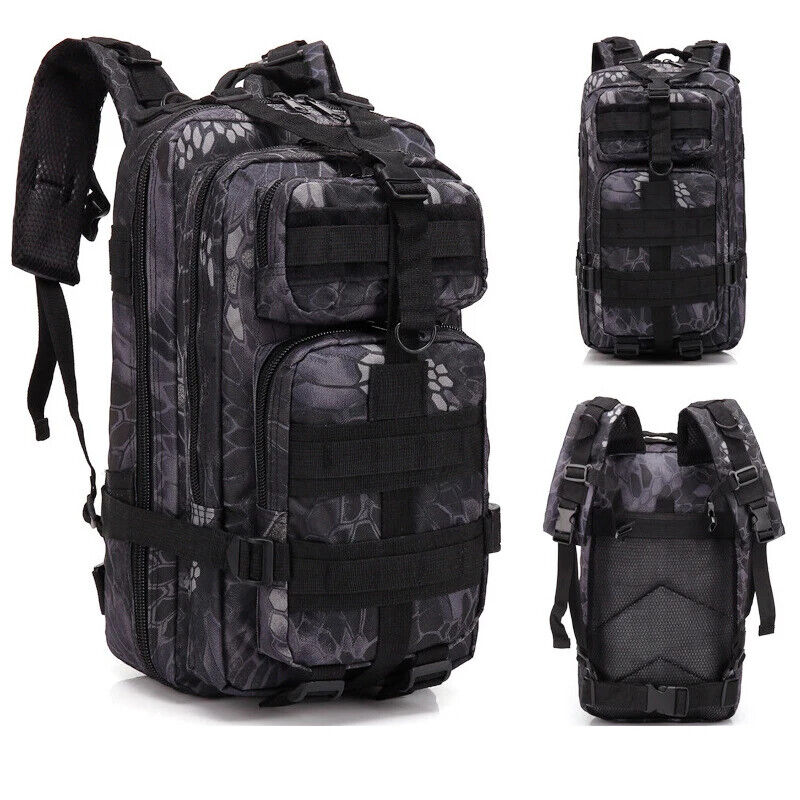 Tactical Pack Backpack Army Bug Out Bag Outdoor Hiking Camping Hunting Rucksack