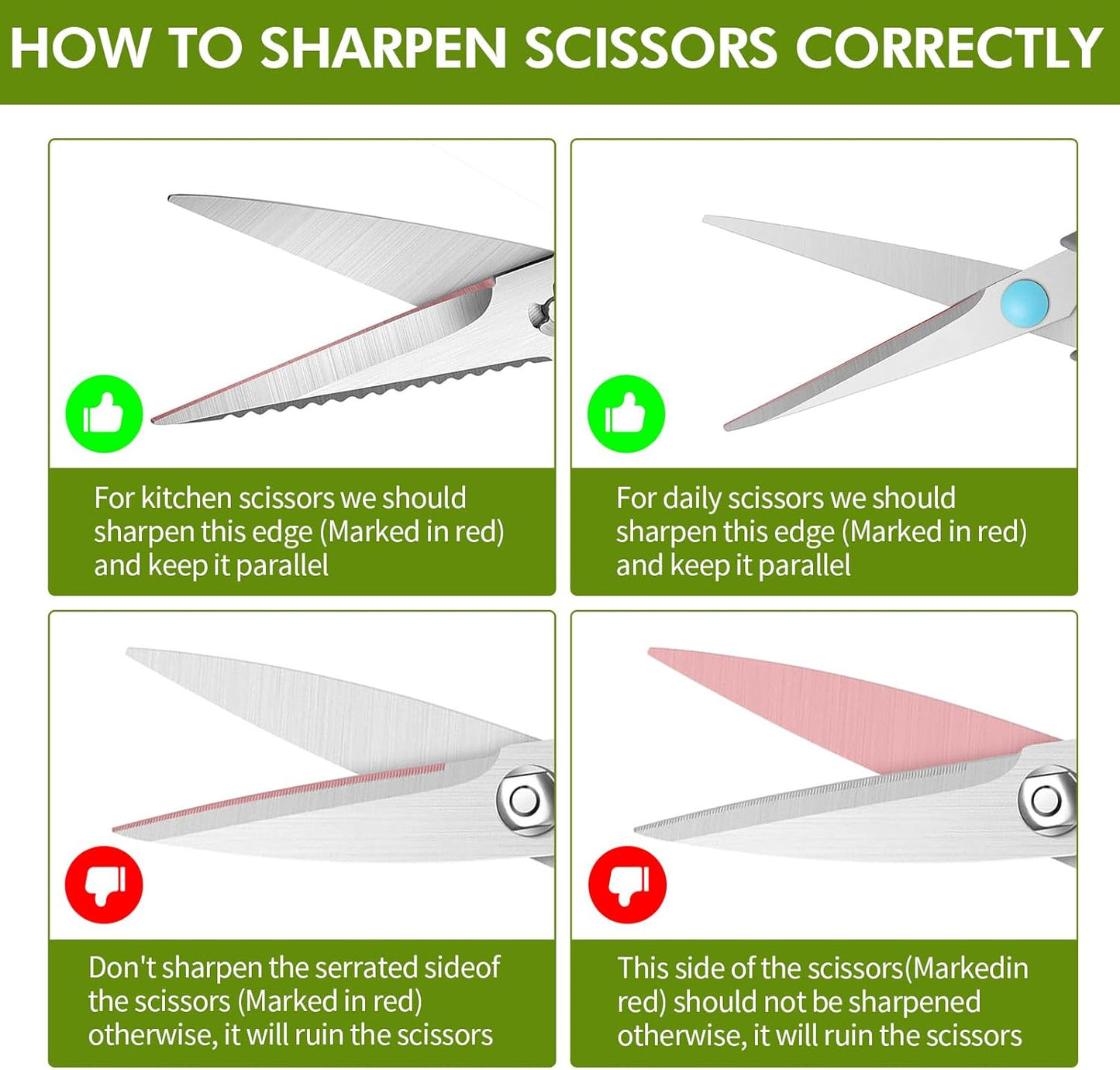 Knife Sharpener Professional Ceramic Tungsten Kitchen Sharpening System 4 Stage