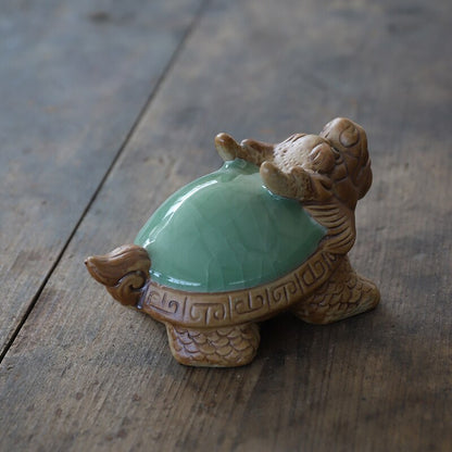 Ceramic Tea Pets Chinese Dragon Tea Play Crafts Chinese Tea Set Decoration